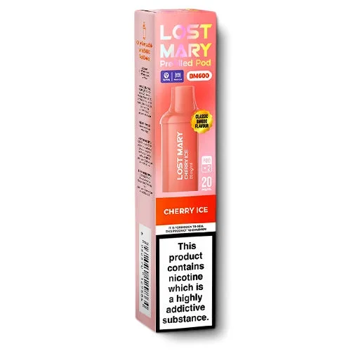 Cherry Ice BM600 Prefilled Pods by Lost Mary