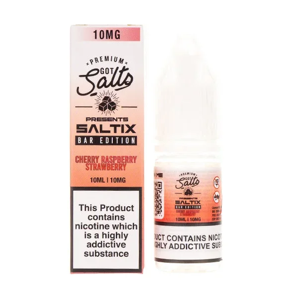 Cherry Raspberry Strawberry Saltix Bar Edition Nic Salt E-Liquid by Got Salts