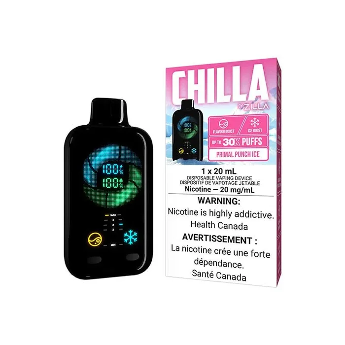 Chilla By Zilla Disposable – Primal Punch Ice (ON)