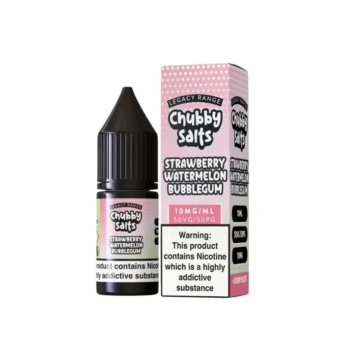 Chubby Strawberry Watermelon Bubblegum 10ml Nic Salt E-liquid