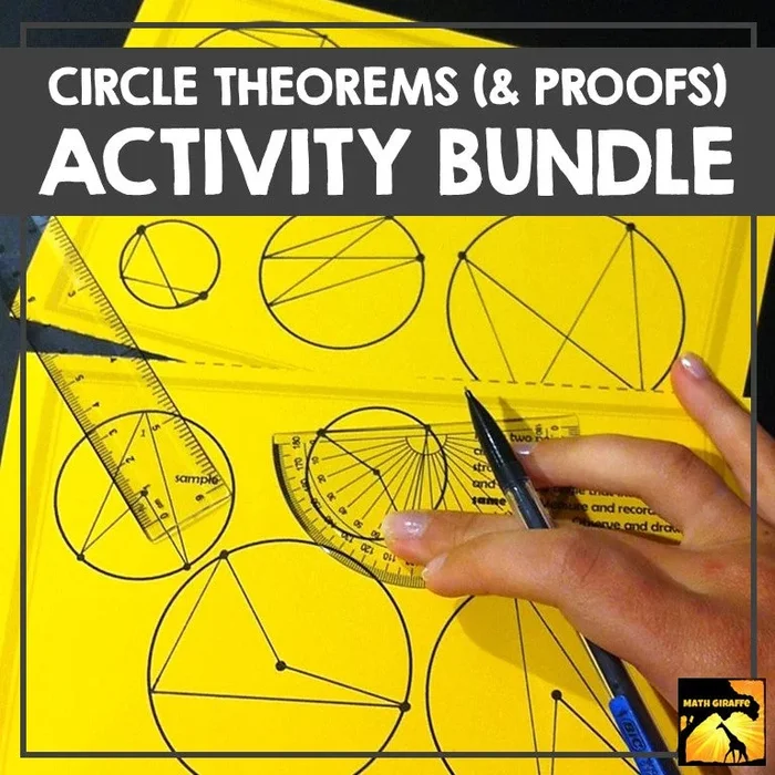 Circle Theorems Bundle: Activities, Proofs, Puzzles & More for Circle Properties