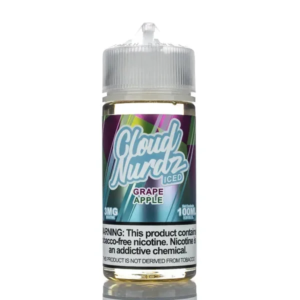 Cloud Nurdz E-Liquid – Grape Apple Iced – 100ml
