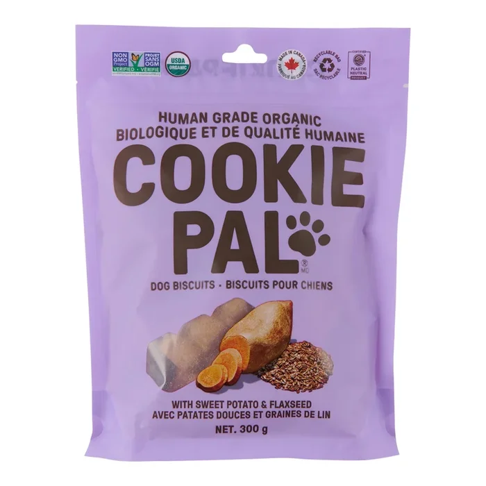 Cookie Pal Biscuits pour Chiens avec Patates Douces et Graines de Lin, 300 g