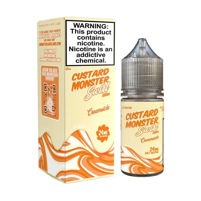 Creamsicle Swirl Edition Nicotine Salt by Custard Monster