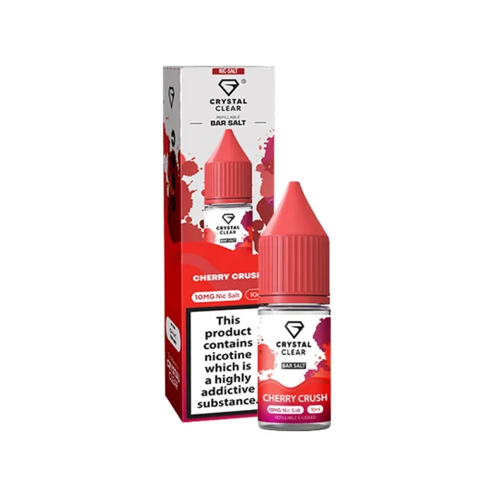 Crystal Clear Cherry Crush 10ml Nic Salt E-liquid