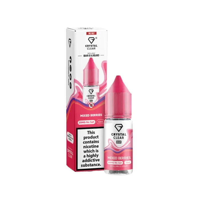 Crystal Clear Mixed Berries 10ml Nic Salt E-liquid