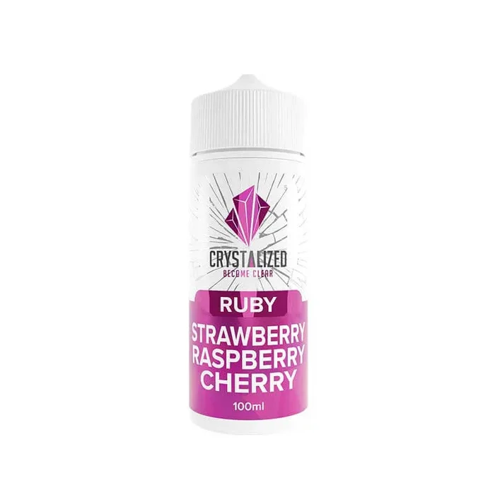 Crystalized Strawberry Cherry Raspberry 100ml Shortfill E-Liquid