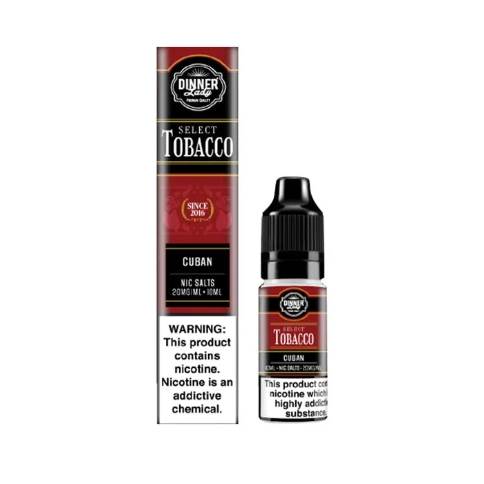 Cuban Nic Salt E-Liquid by Dinner Lady Select Tobacco