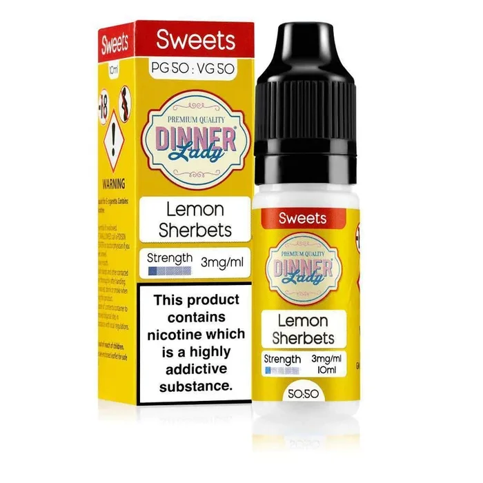 Dinner Lady 10ml E-Liquid – Lemon Sherbet