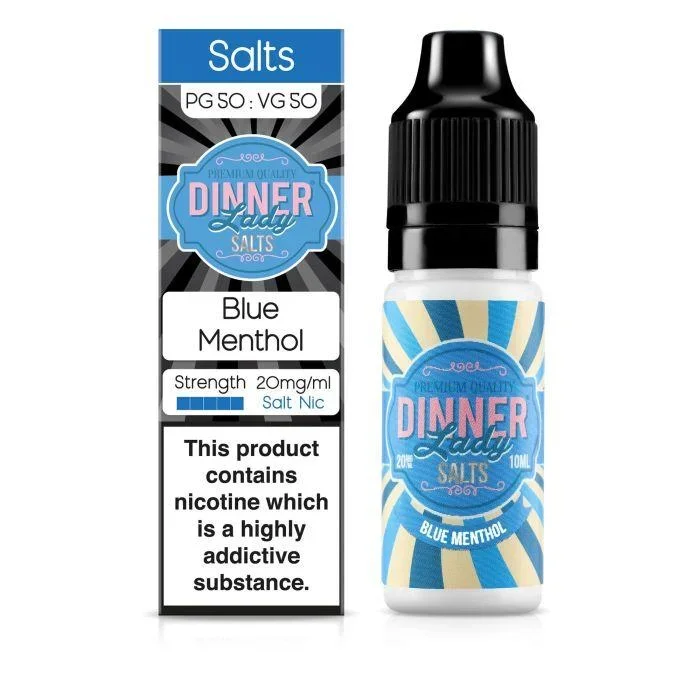 Dinner Lady – Blue Menthol 10ml Salt Nic E-Liquid