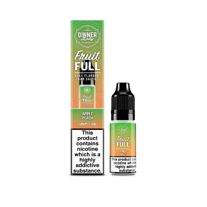 Dinner Lady Fruit Full Apple Peach 10ml Nic Salt