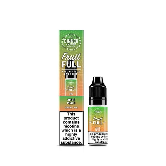Dinner Lady Fruit Full Apple Peach 10ml Nic Salt E-Liquid