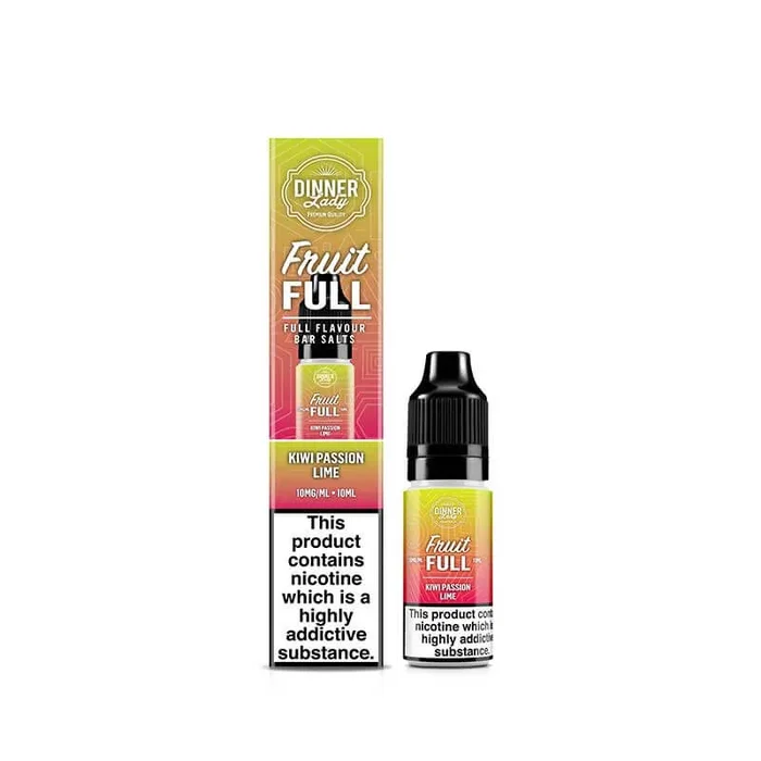 Dinner Lady Fruit Full Kiwi Passion Lime 10ml Nic Salt E-Liquid