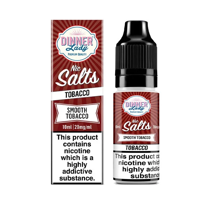 Dinner Lady Smooth Tobacco 10ml Nic Salt E-Liquid