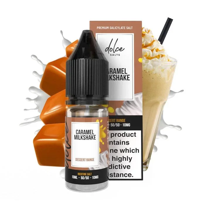 Dolce Salts Caramel Milkshake – 10ml Nicotine Salt E-Liquid