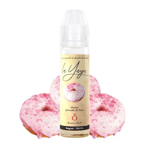 Donut glaseado de fresa 50ml Booster (Bombo)