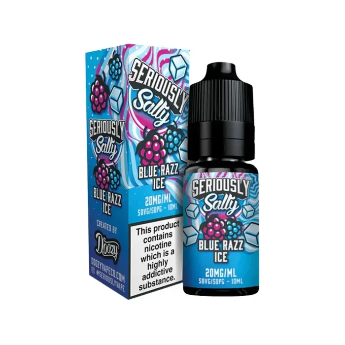 Doozy Seriously Salty Blue Razz Ice 10ml Nic Salt