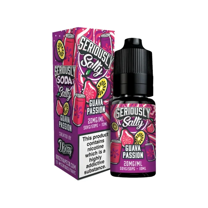 Doozy Seriously Soda Guava Passion 10ml Nic Salt