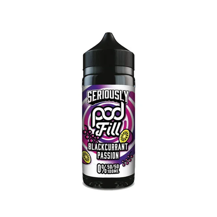 Doozy Vape Co Seriously Pod Fill Blackcurrant Passion 100ml Shortfill E-Liquid