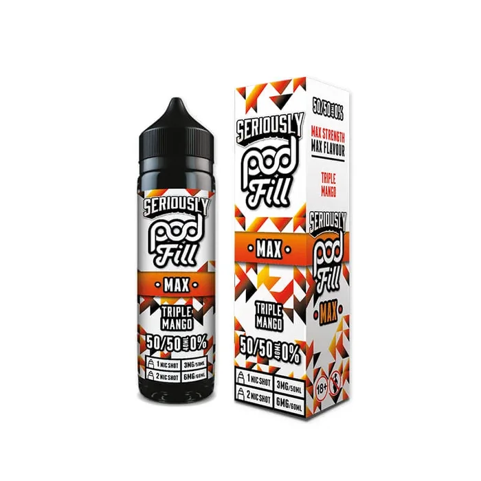 Doozy Vape Co Seriously Pod Fill MAX Triple Mango Shortfill – 40ml