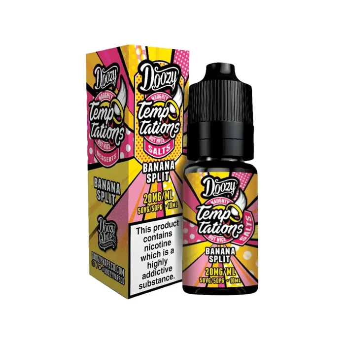 Doozy Vape Temptations Banana Split Nic Salt 10ml