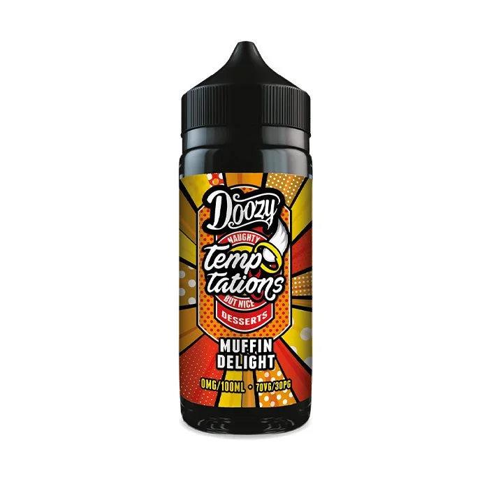 Doozy Vape Temptations Muffin Delight 100ml Shortfill E-Liquid
