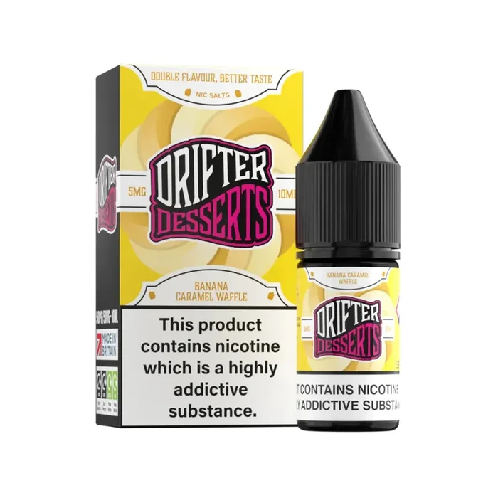 Drifter Dessert Banana Caramel Waffle 10ml Nic Salt