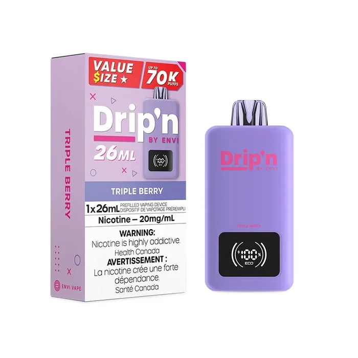 Drip’n by Envi 26ML Disposable – Triple Berry (MB)