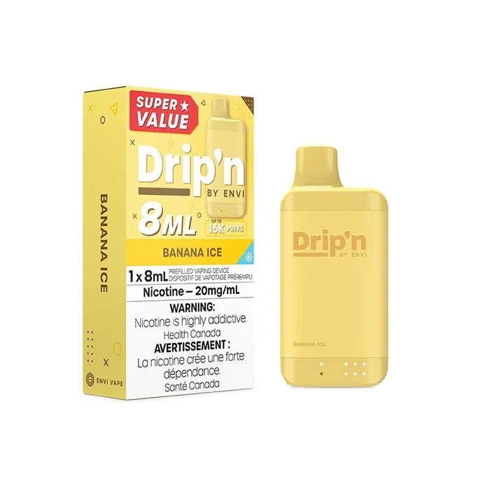 Drip’n by Envi 8ML Disposable – Banana Ice