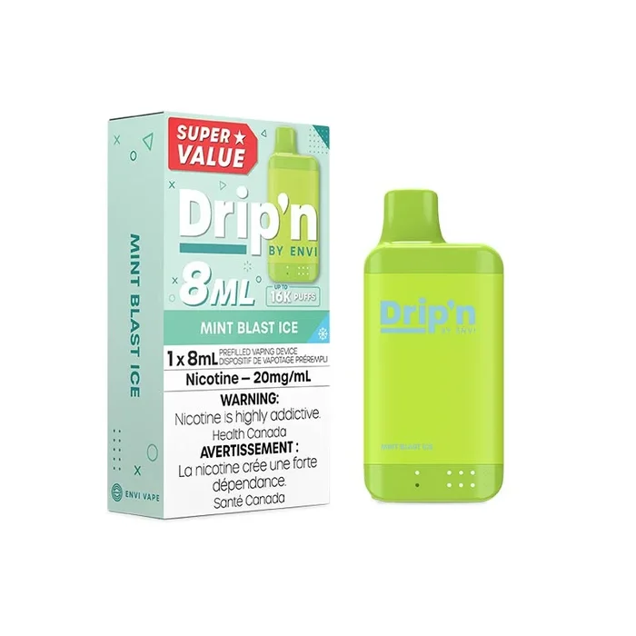 Drip’n by Envi 8ML Disposable – Mint Blast Ice (MB)