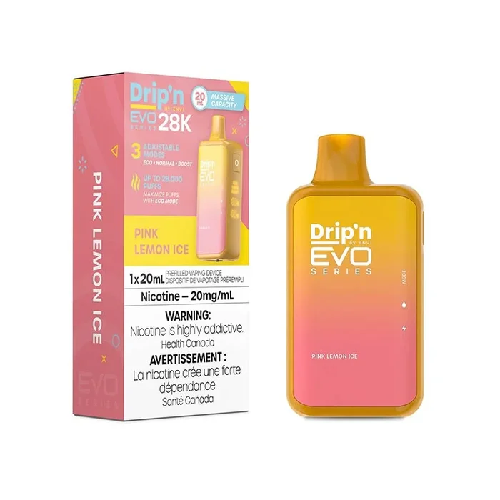 Drip’n by Envi EVO Series 28K Disposable – Pink Lemon Ice (ON)
