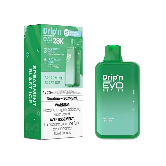 Drip’n by Envi EVO Series 28K Disposable – Spearmint Blast lce