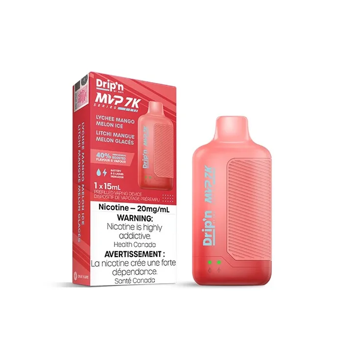 Drip’n by Envi MVP Series 7K Disposable – Lychee Mango Melon Iced