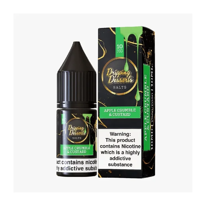 Dripping Desserts Apple Crumble & Custard 10ml Nic Salt E-liquid