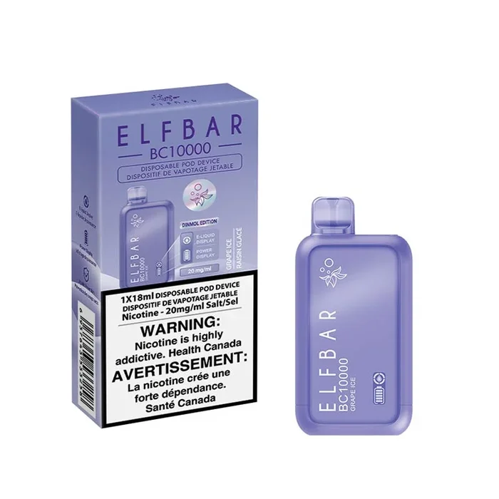 ELF Bar BC10000 Disposable Vape – Grape Ice