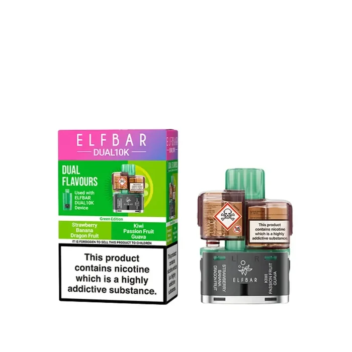 Elf Bar Dual 10K Green Edition Refill Pods
