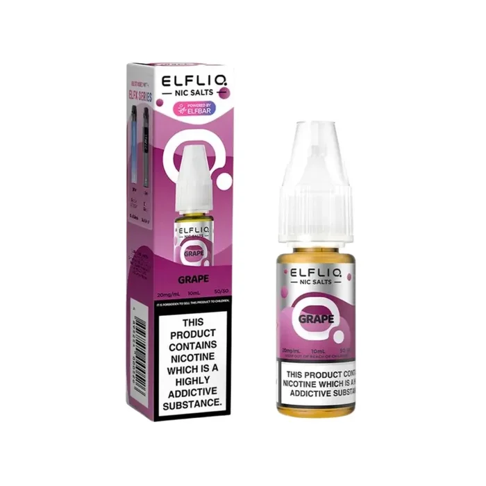 Elf Bar Elfliq Grape 10ml Nic Salt E-liquid