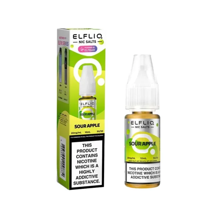 Elf Bar Elfliq Sour Apple 10ml Nic Salt E-liquid