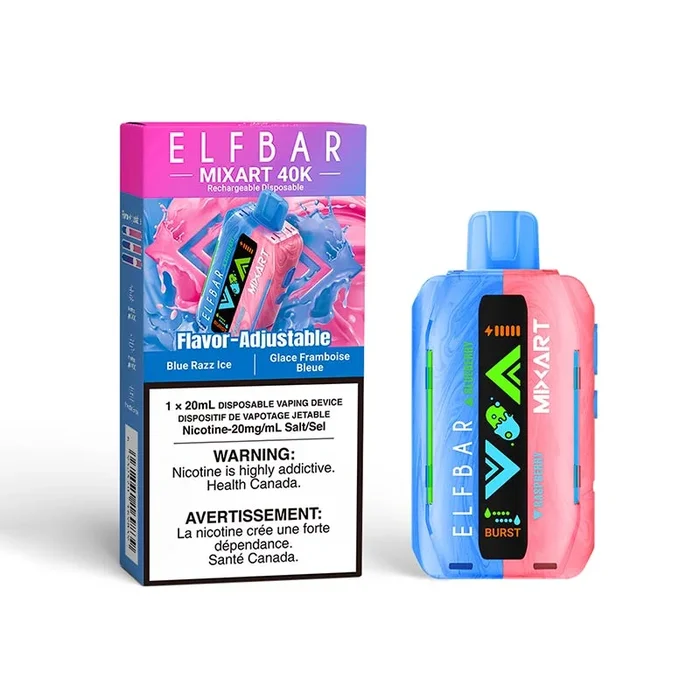 ELF Bar MixArt 40K Disposable – Blue Razz Ice
