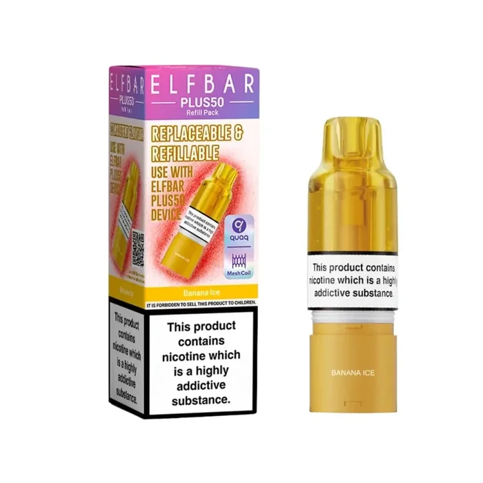 Elf Bar Plus 50 Banana Ice Refill Pod