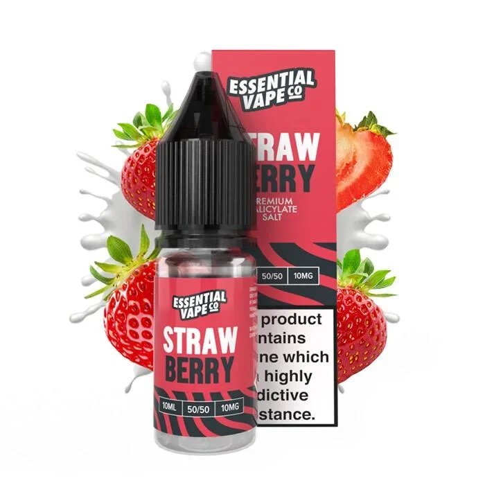 Essential Vape Co Strawberry – 10ml Nicotine Salt E-Liquid