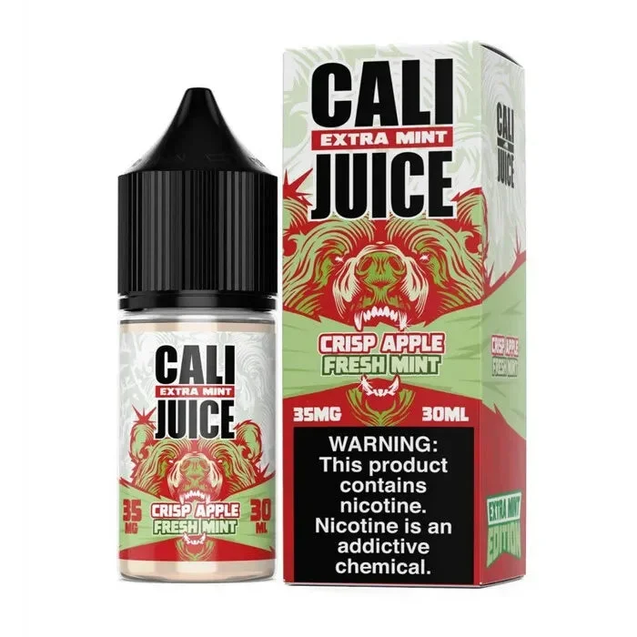 Extra Mint Crisp Apple Fresh Mint Nicotine Salt by Cali Juice