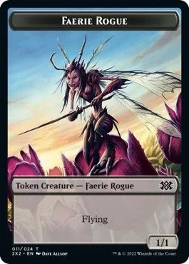 Faerie Rogue // Monk Double-Sided Token (11 // 6) (2X2)