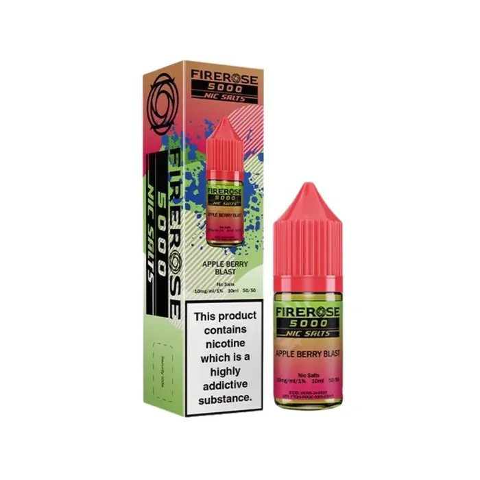 Firerose 5000 Apple Berry Blast 10ml Nic Salt E-liquid by ELUX