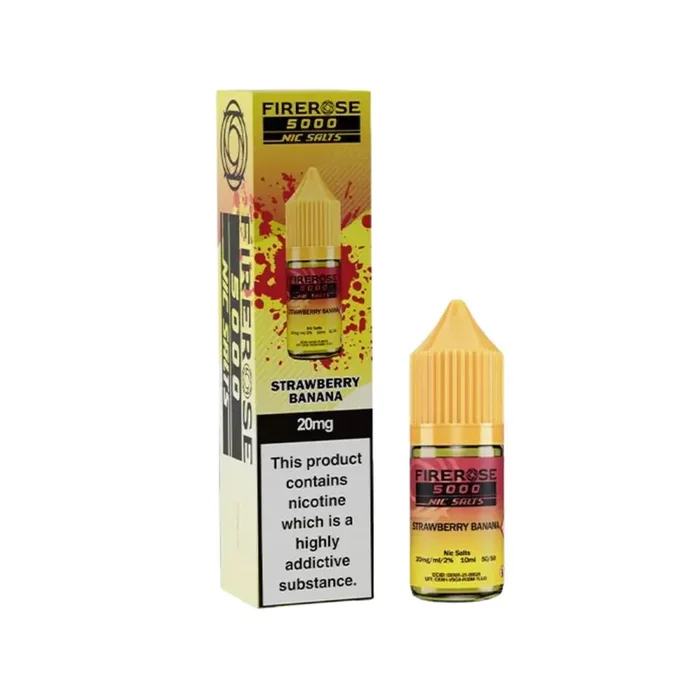 Firerose 5000 Strawberry Banana 10ml Nic Salt E-liquid by ELUX