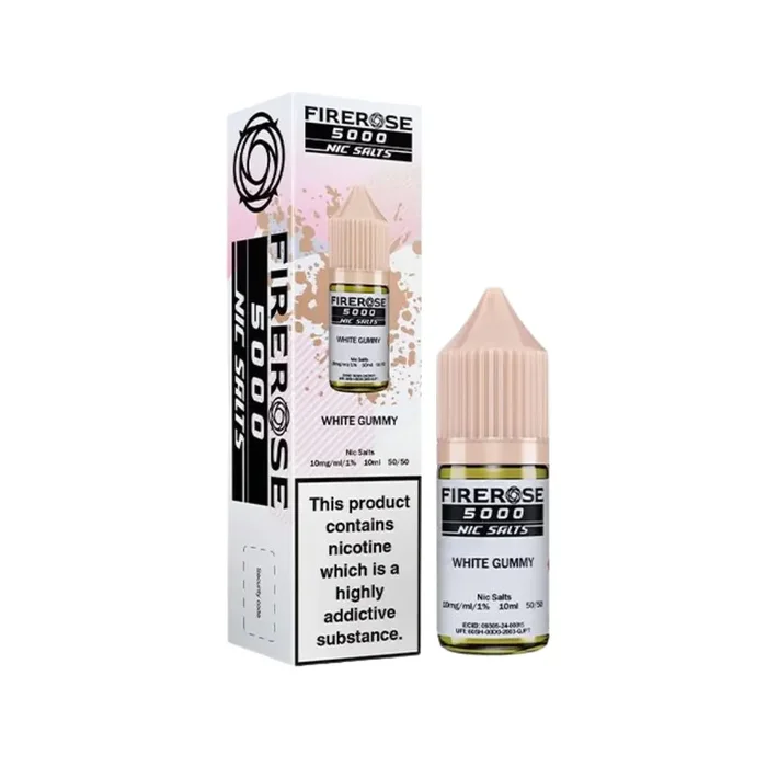 Firerose 5000 White Gummy 10ml Nic Salt E-liquid by ELUX