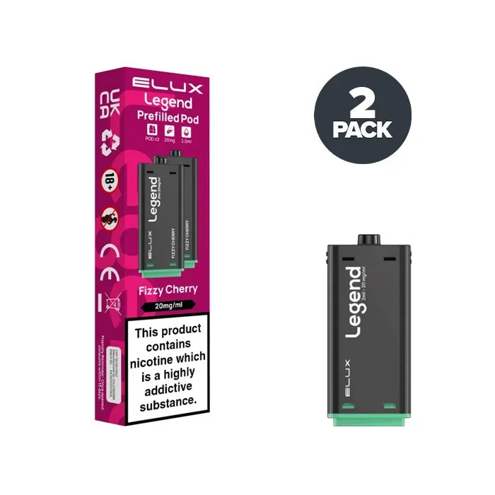 Fizzy Cherry Elux Legend 1500 2 in 1 Prefilled Pods