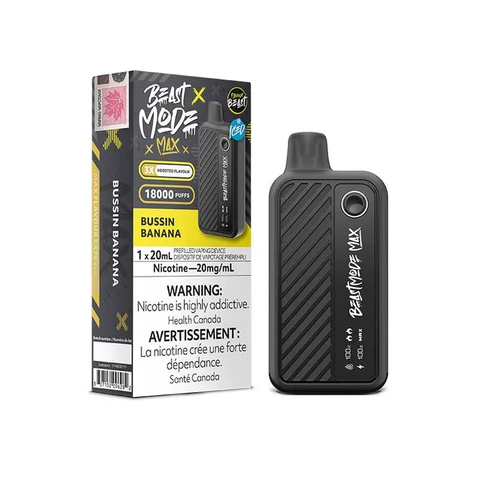 Flavour Beast Beast Mode Max 18K Disposable – Bussin Banana Iced (ON)