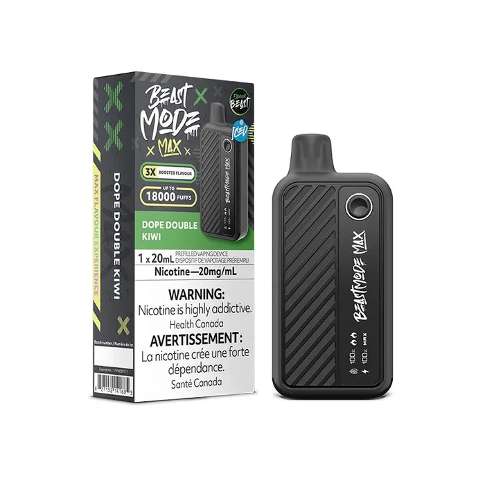 Flavour Beast Beast Mode Max 18K Disposable – Dope Double Kiwi Iced (ON)