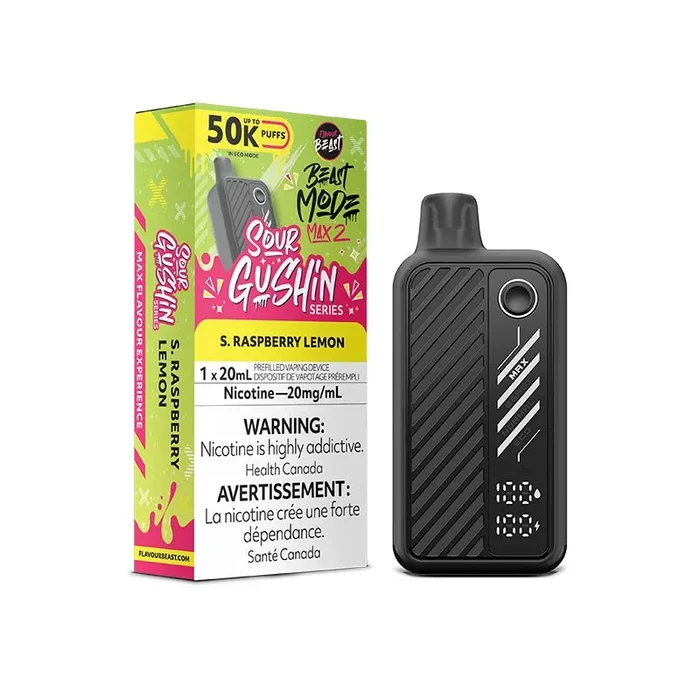 Flavour Beast Beast Mode Max 2 Disposable – Gushin S. Raspberry Lemon